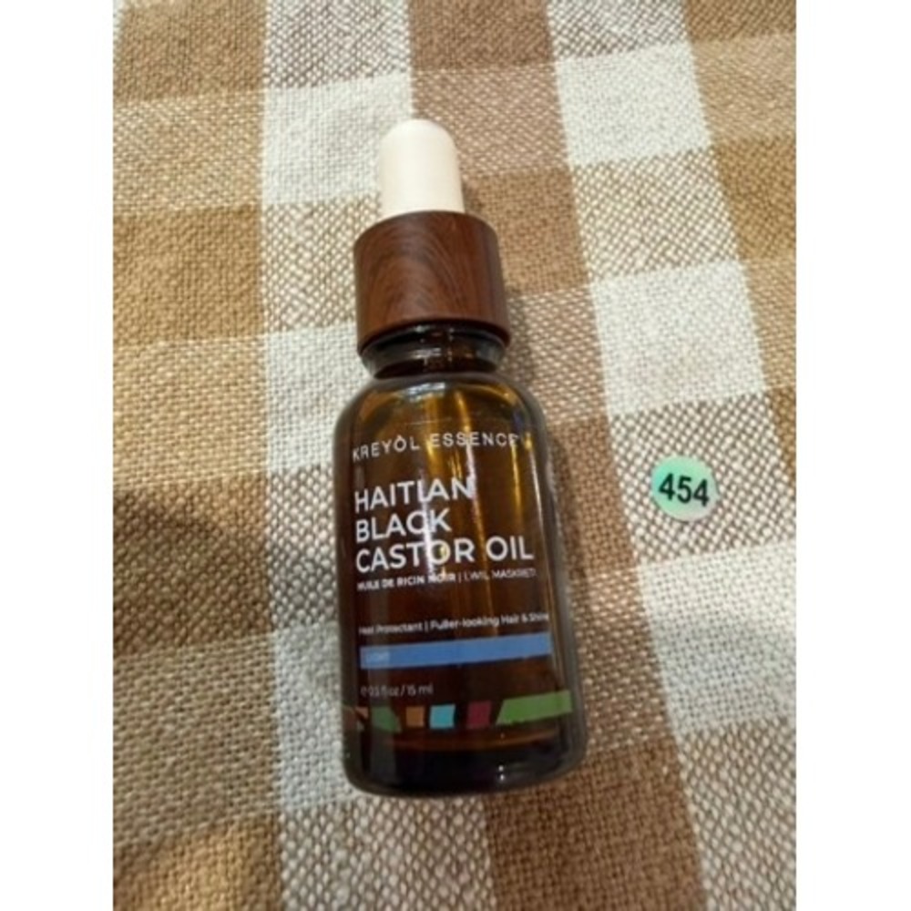Kreyol Essence Haitian Black Castor Oil Light Hair Skin Treatment 0.5oz 15ml